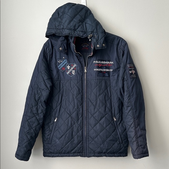 Paul & Shark Dark Blue Quilted Jacket